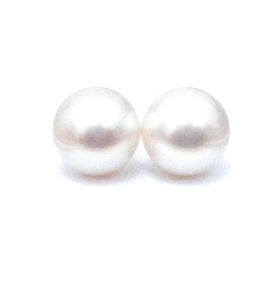 White 8-8.5mm Round Pairs